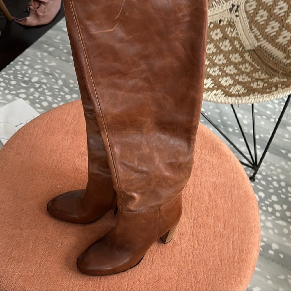 NEW Free People Dakota knee high leather boots - Picture 5 of 8